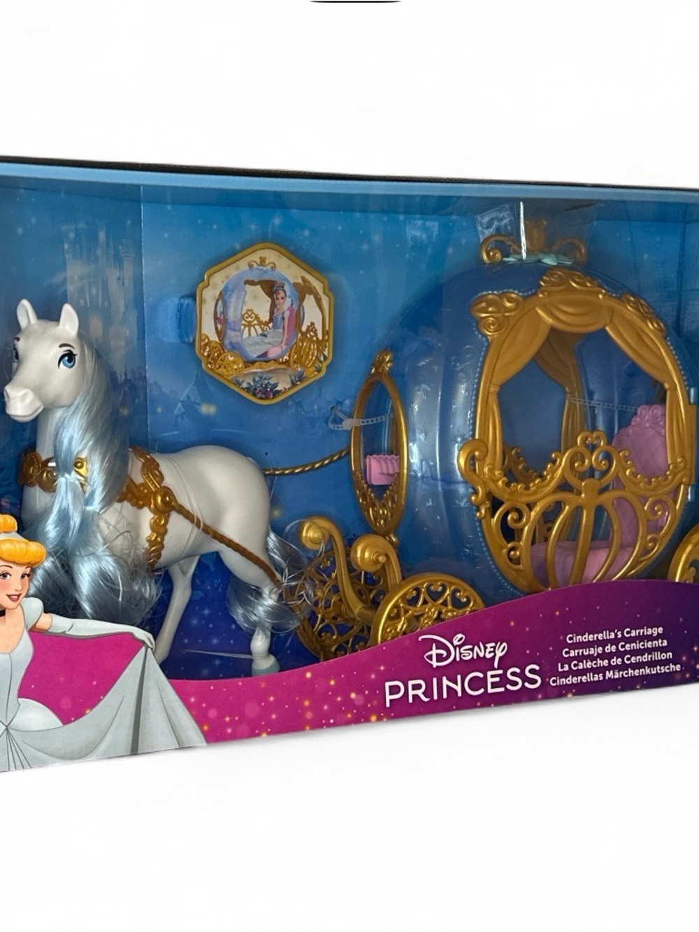 Cinderella Carriage Playset - Blue & Gold